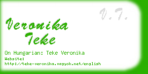 veronika teke business card